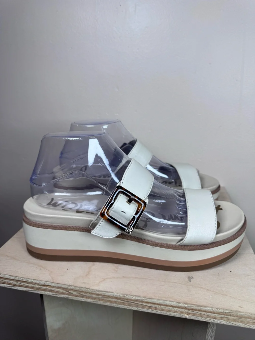 Sam Edelman Augustine platform sandals Tortoiseshell Buckle 8.5